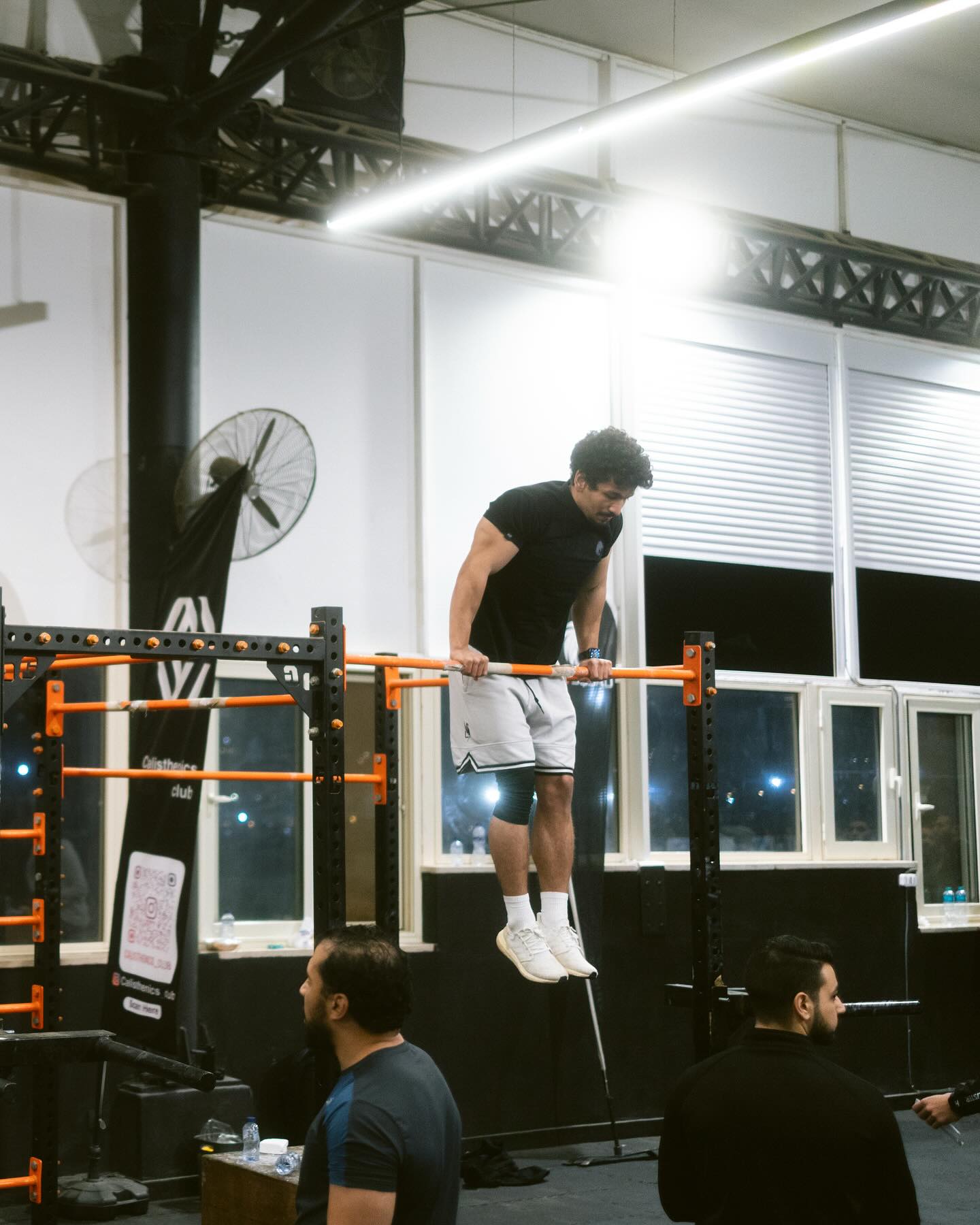 Athlete winning a race