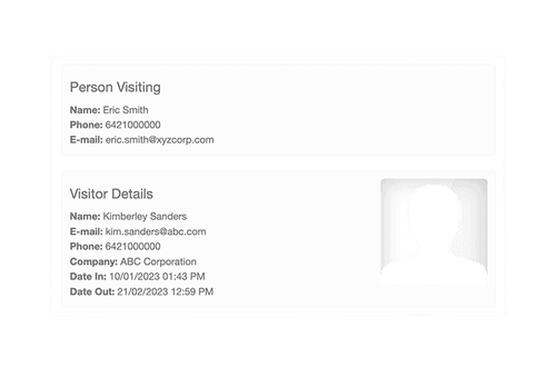 sign in details logged