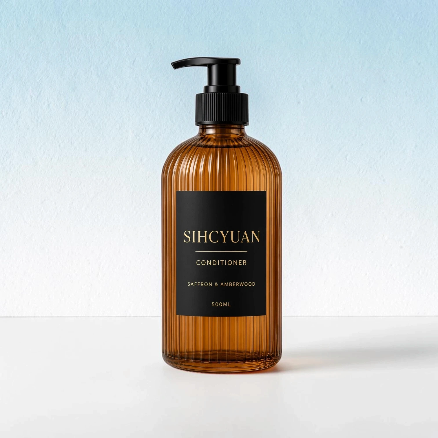 Private label hotel amenities set with shampoo and body wash
