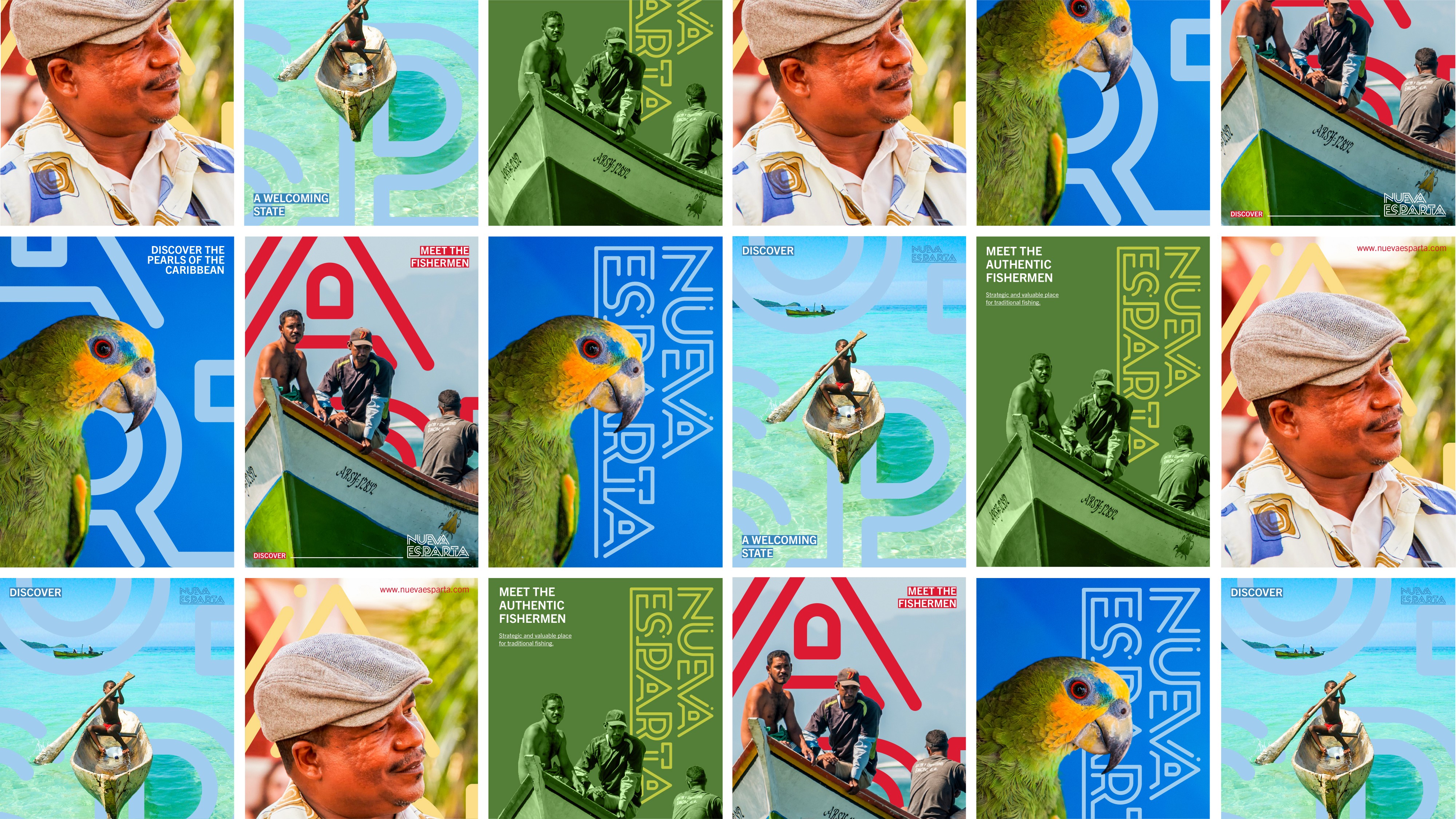 Poster design layout for Nueva Esparta.