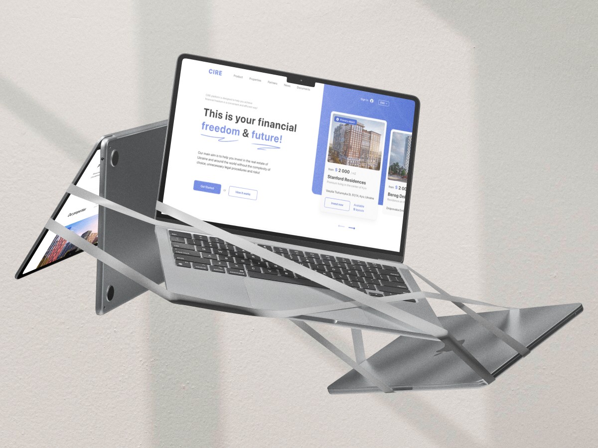 An example of the Work&Go website interface, developed by Codeska
