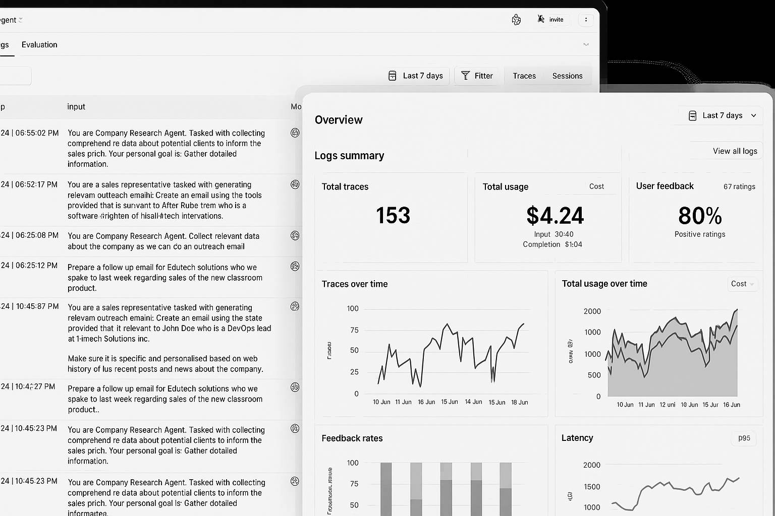 Mobile views presenting a chat and a map view