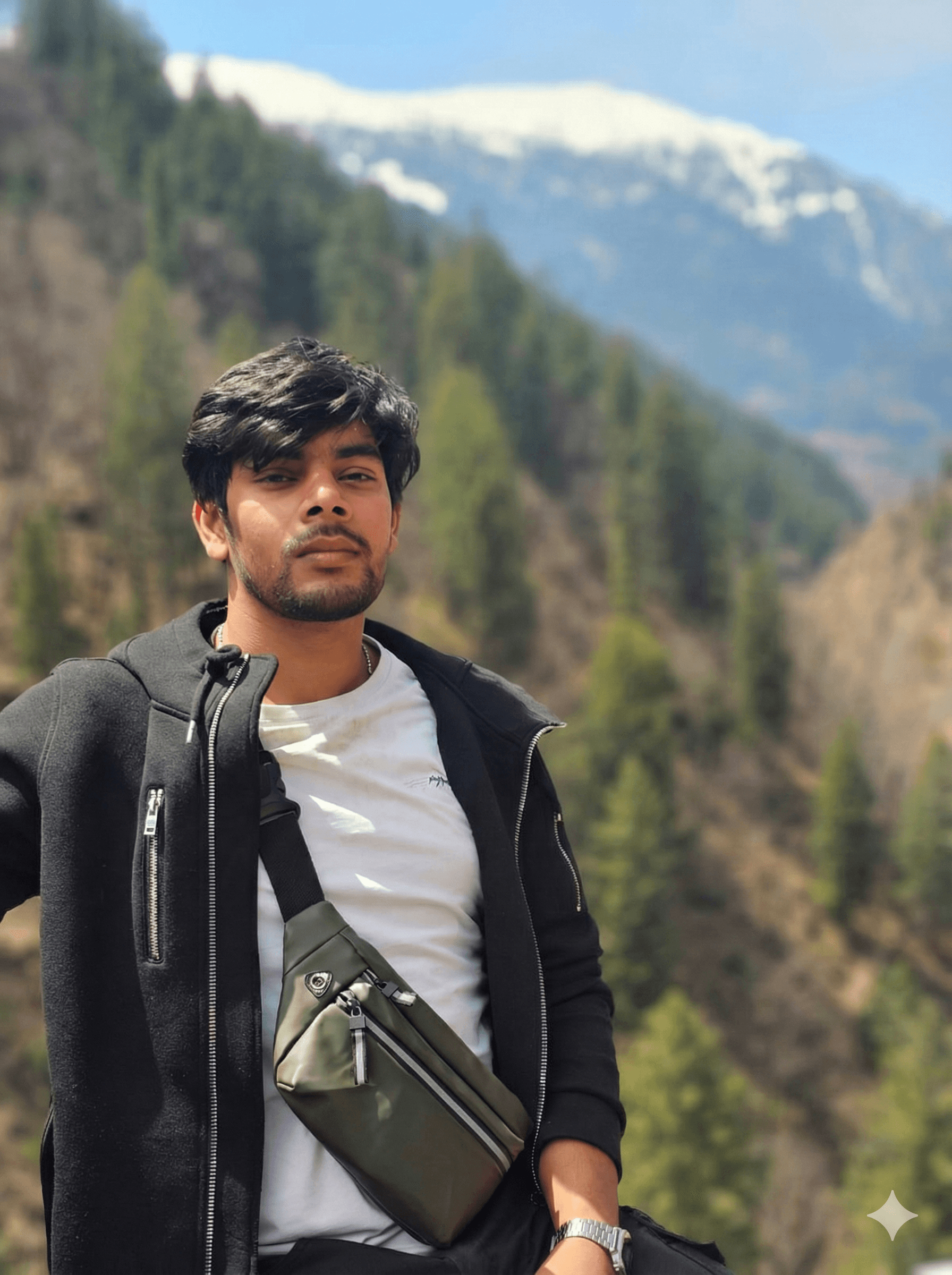 Portrait of portfolio creator – front view