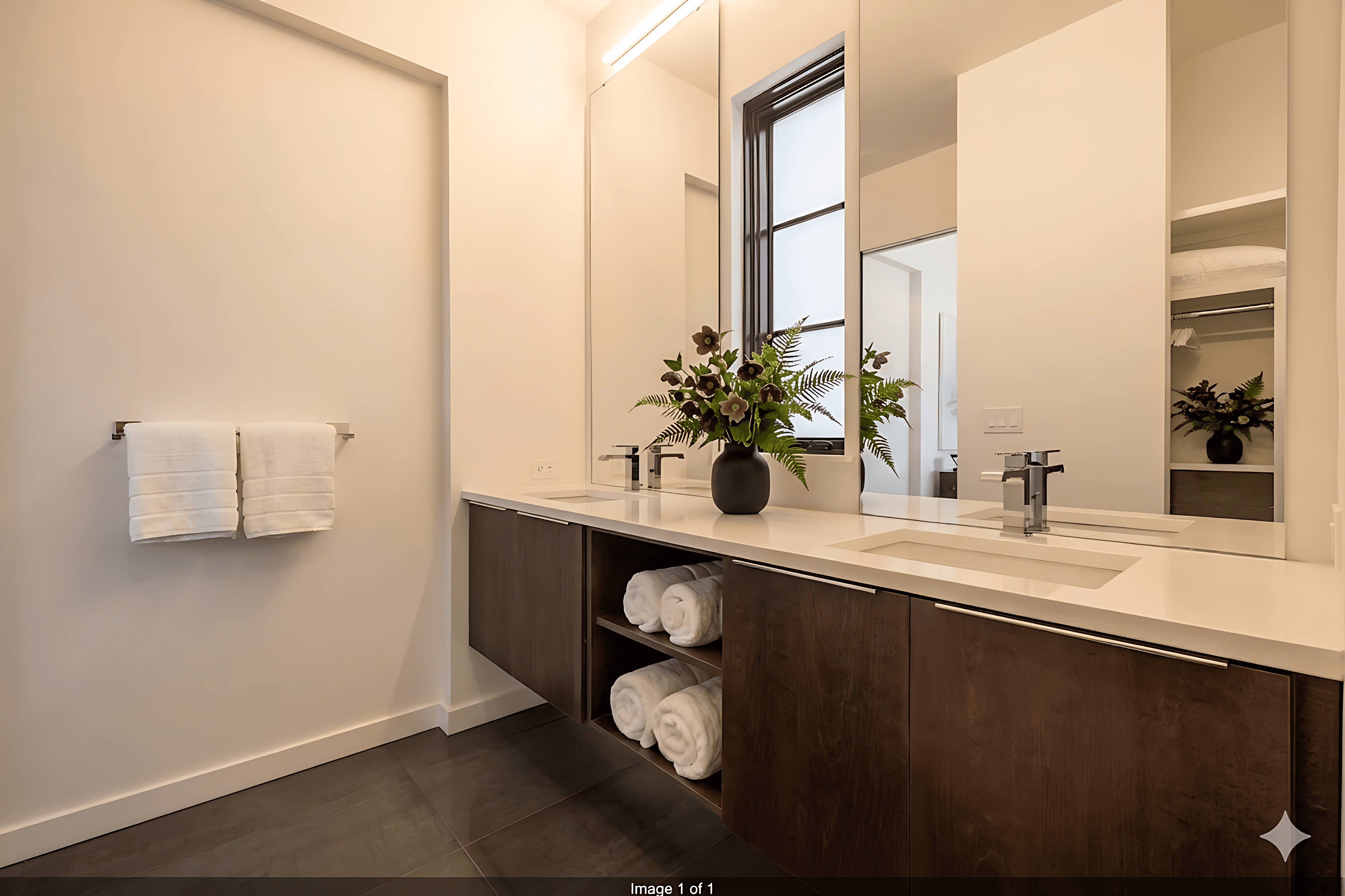 Outdoor view of double room
