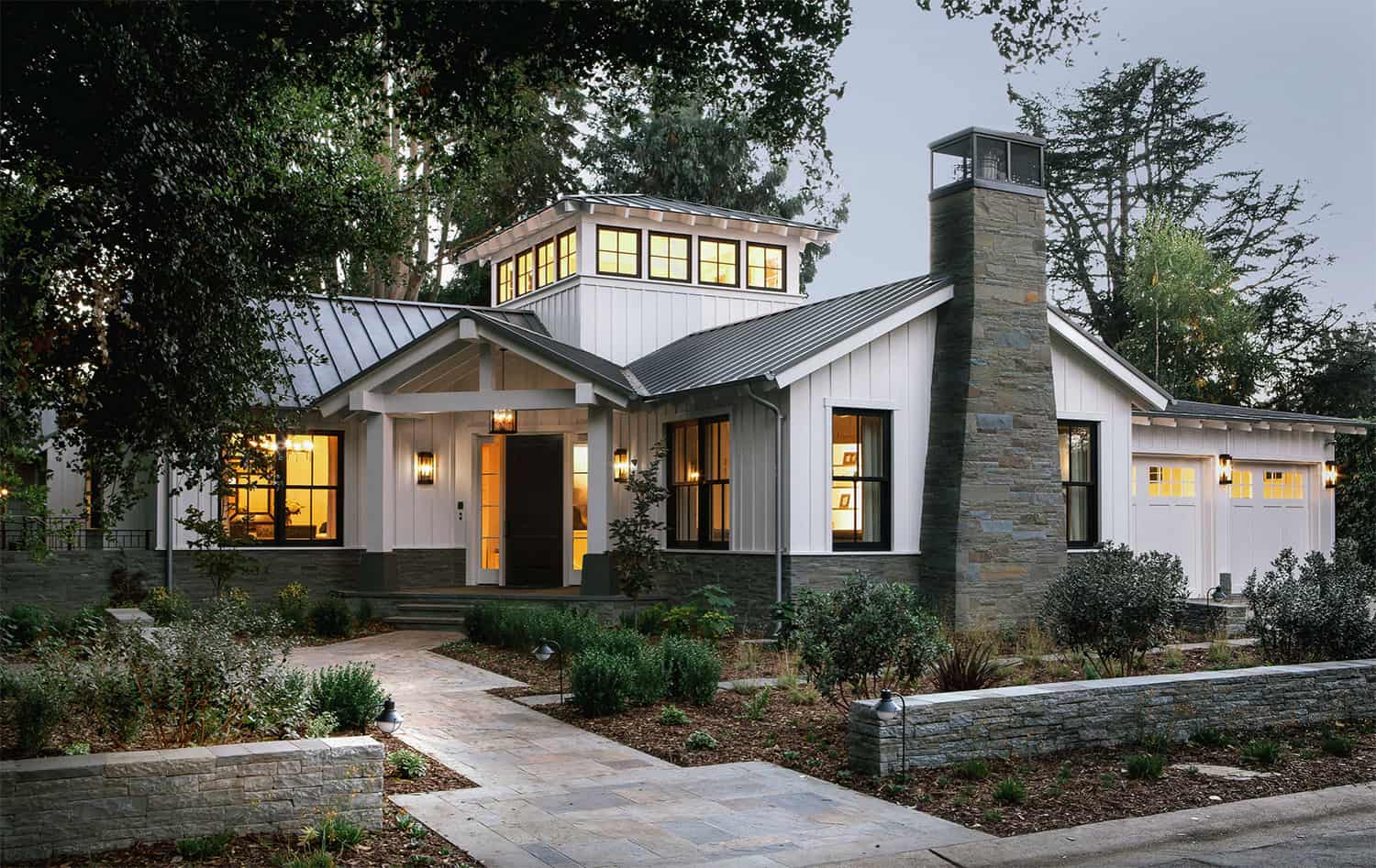 Ranch Farmhouse Style Home in Brentwood, Los Angeles, California designed and built by ARCA Builders