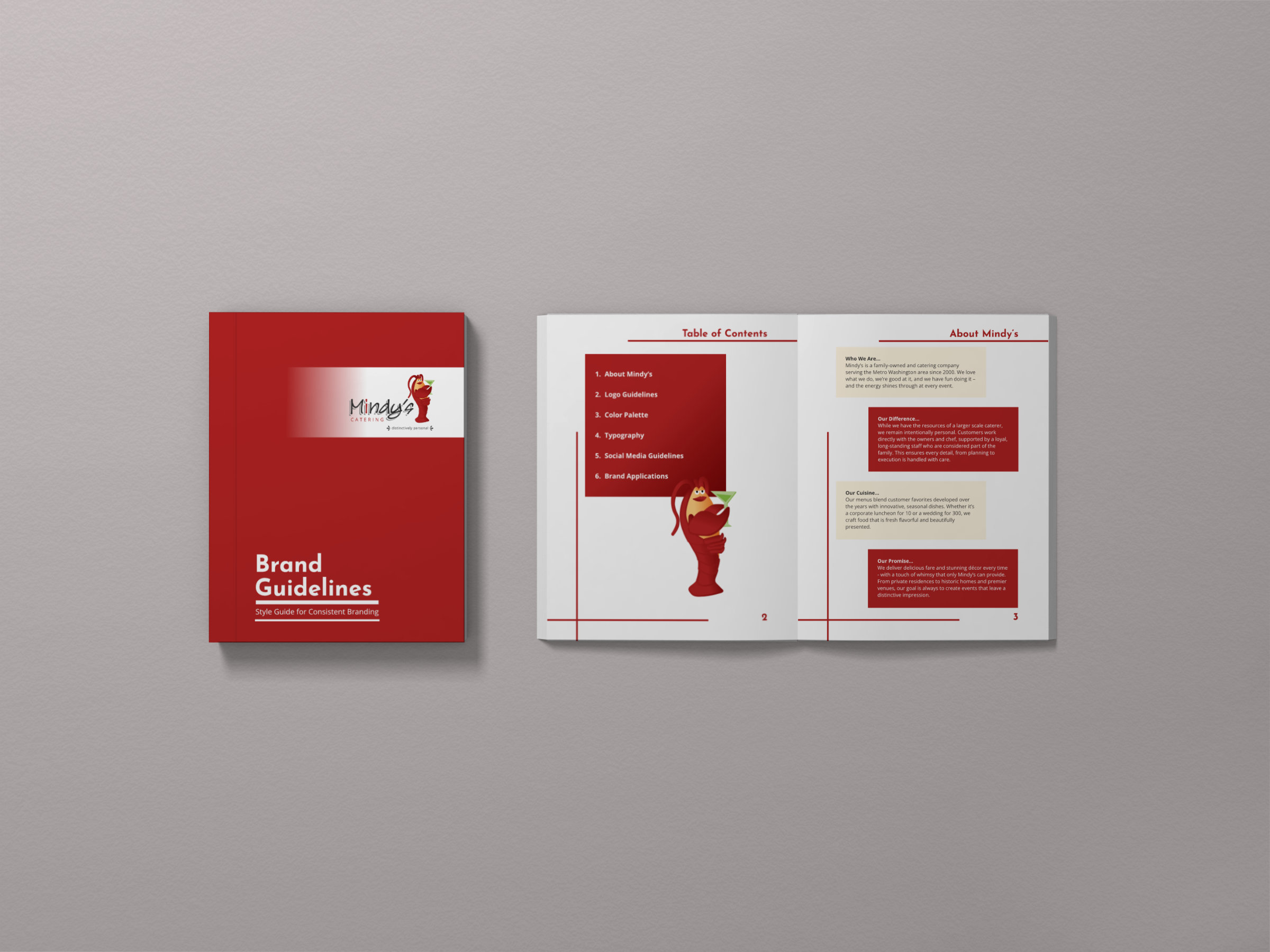 Mindy's Catering Brand System