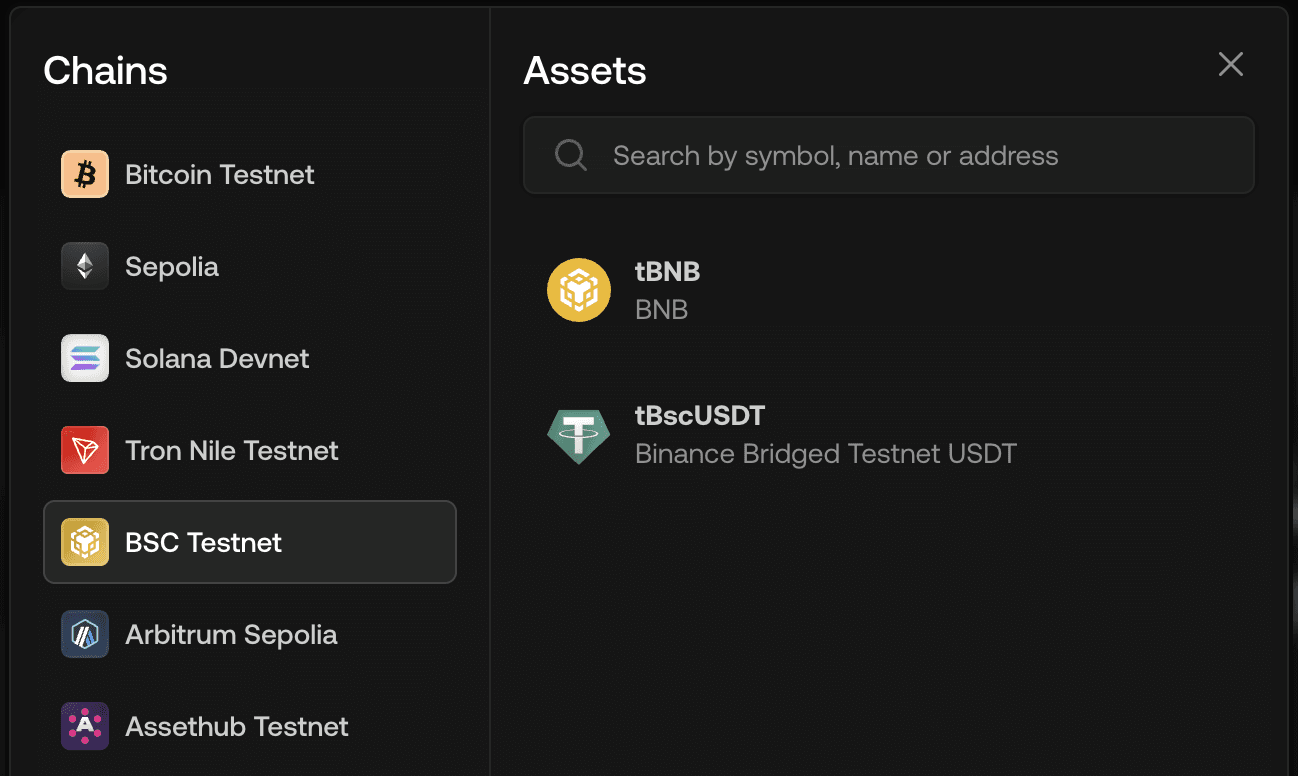 BNB live on Chainflip Testnet