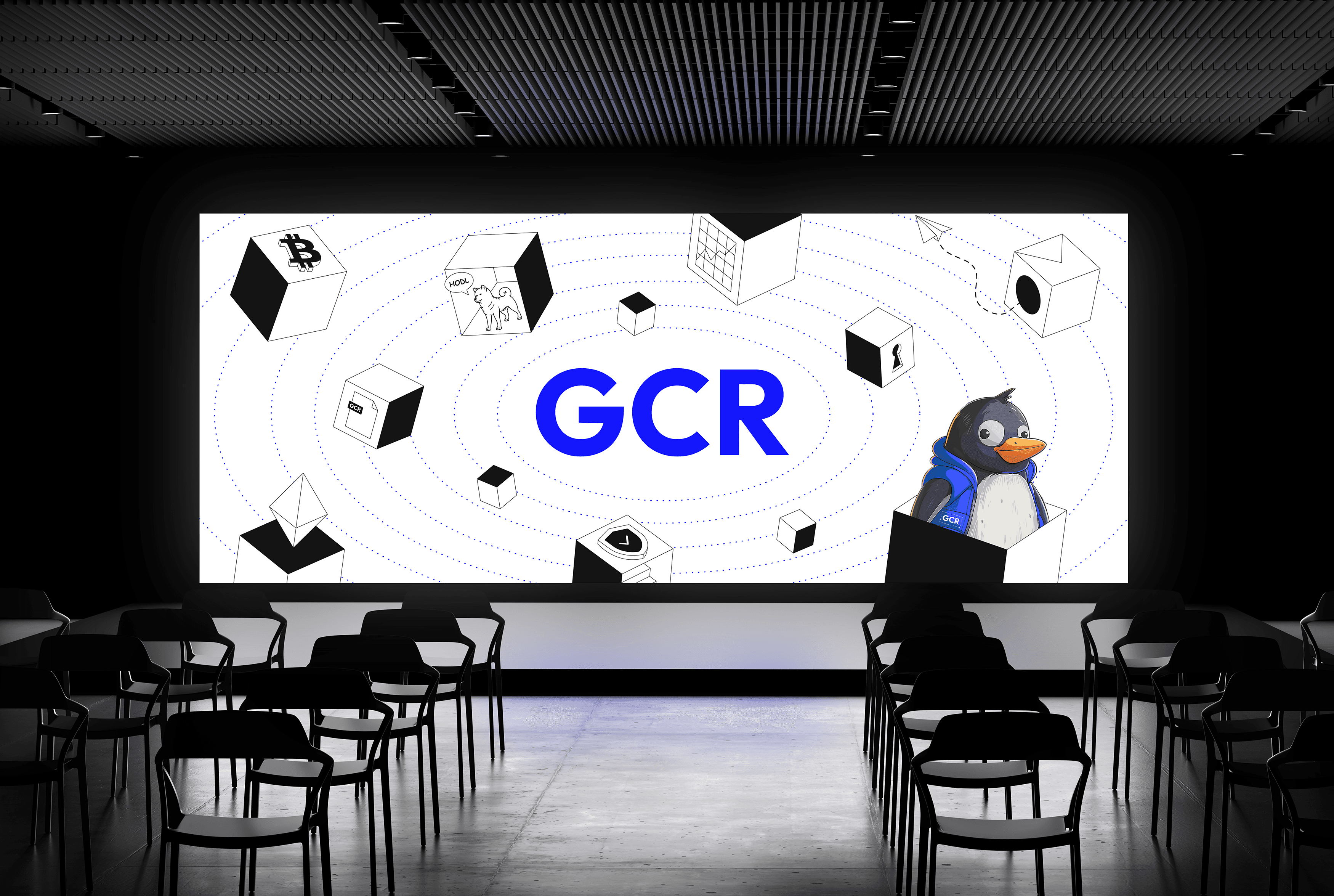 GCR event backdrop mock up