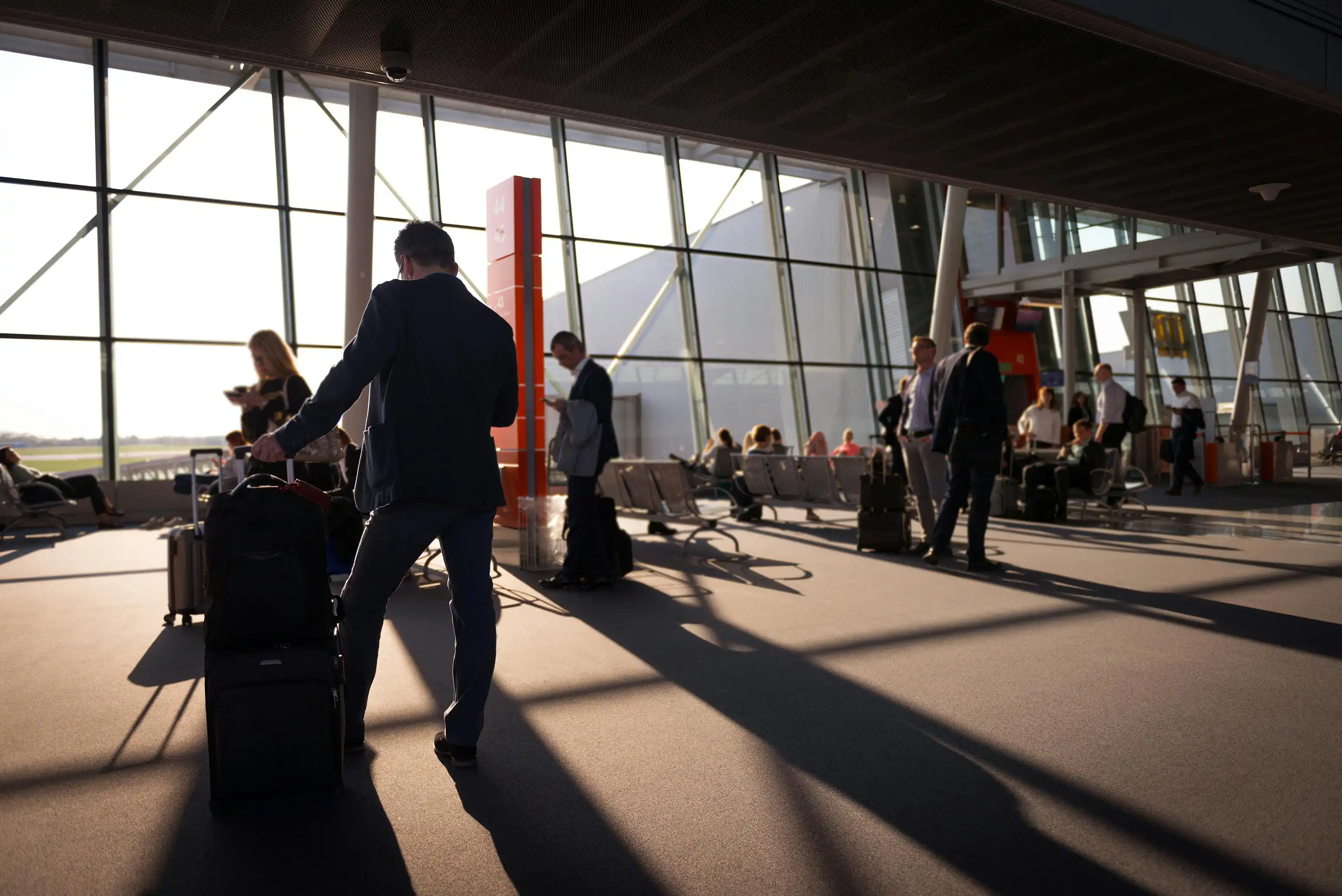 salon d'attente de l'aéroport