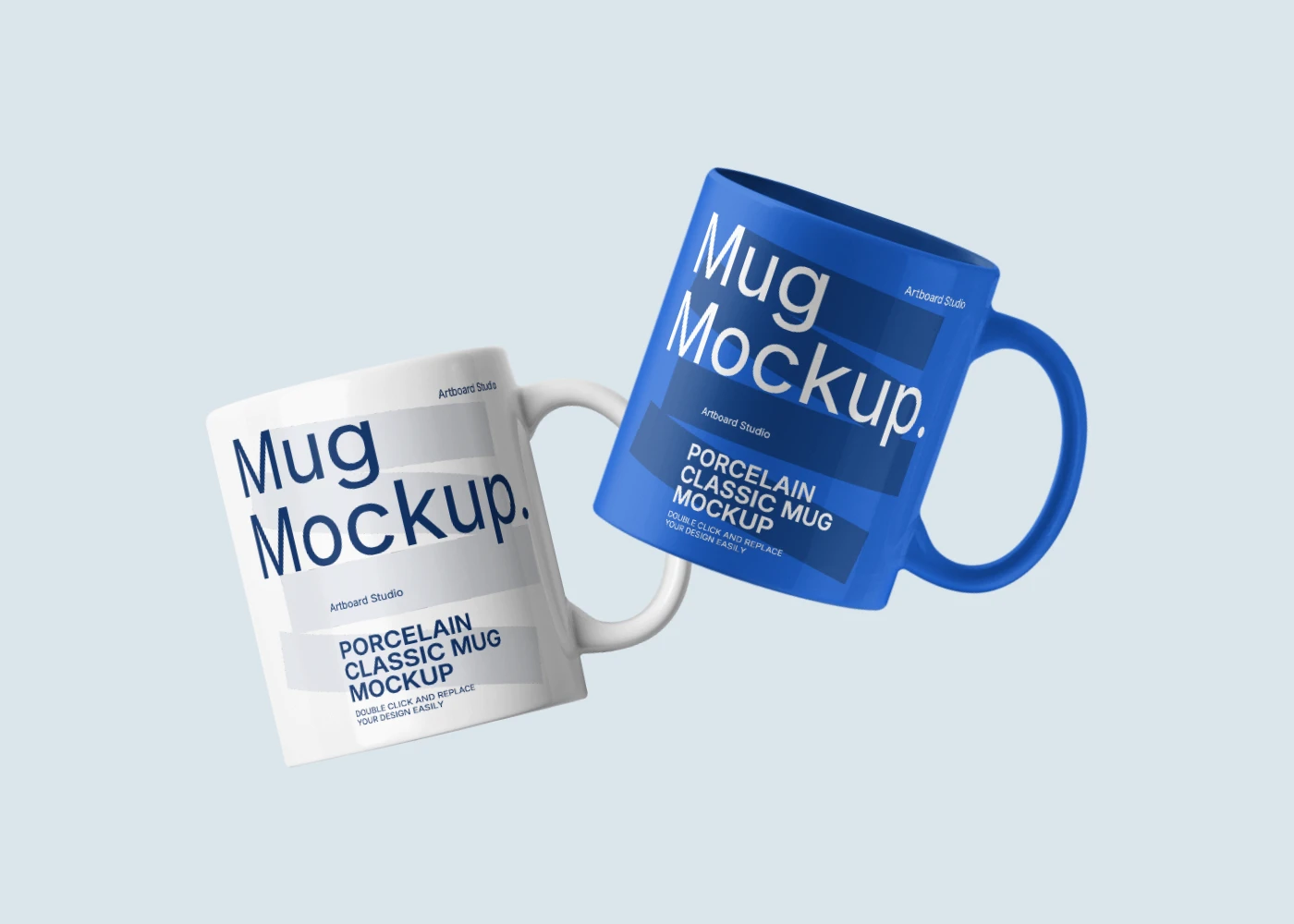 Coffee mug mockup floating