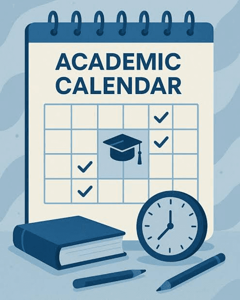 High school student reviewing a calendar and application materials for selective academic summer programs in 2027