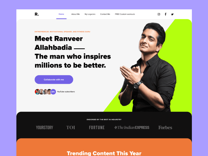 Vector Website in Framer