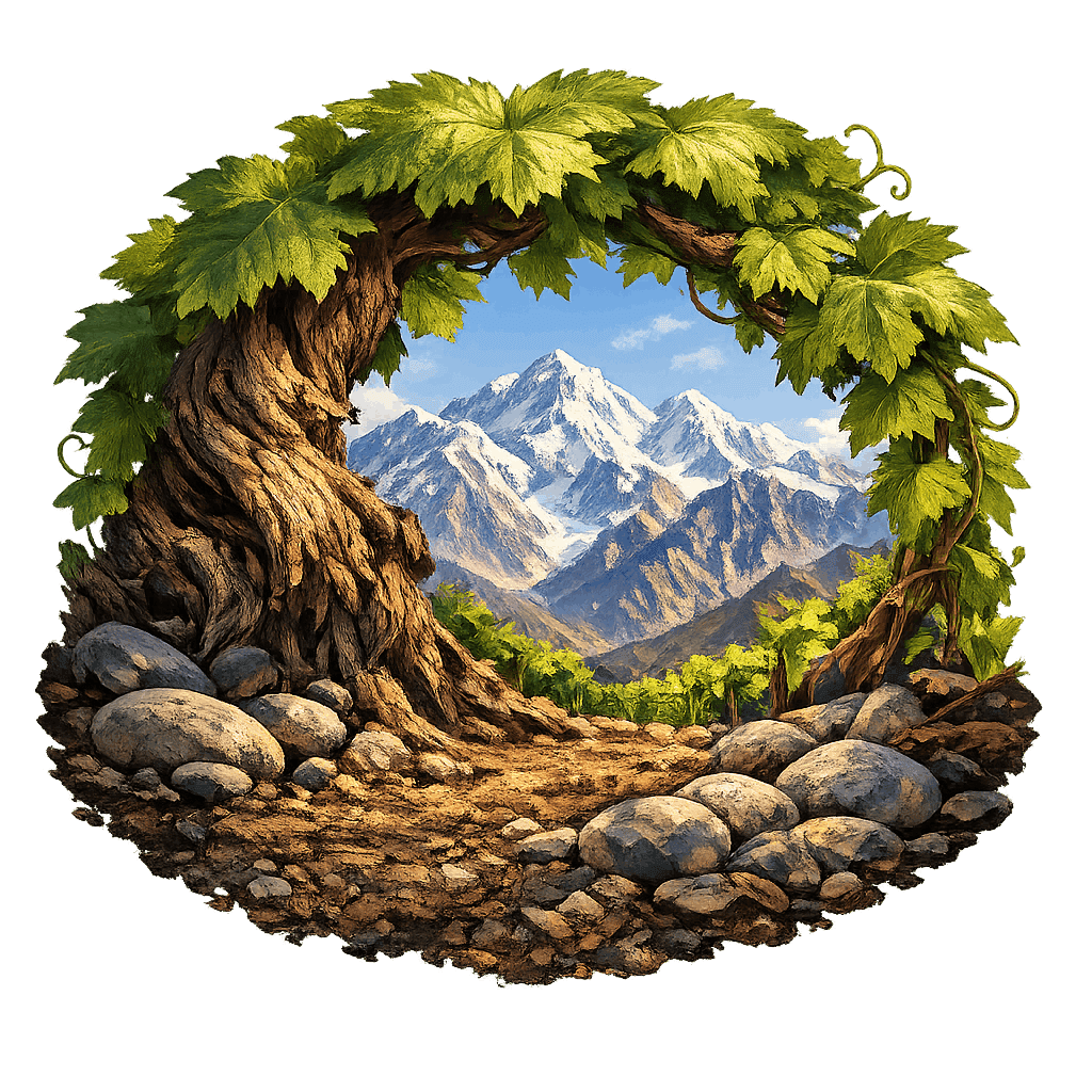 Detailed graphic of the Vistalba wine region.