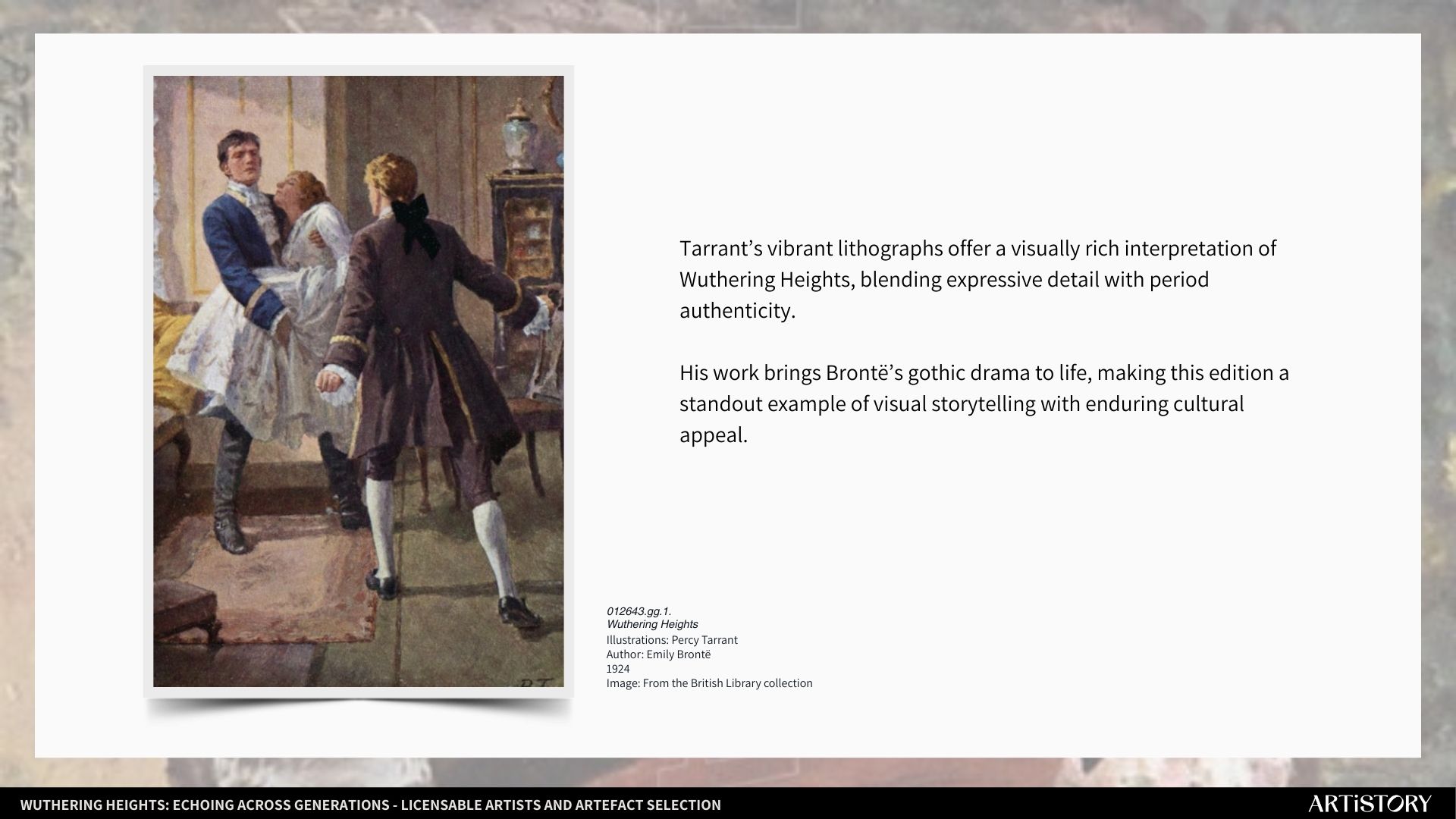 012643.gg.1. Wuthering Heights Illustrations: Percy Tarrant Author: Emily Brontë 1924 Image: From the British Library collection