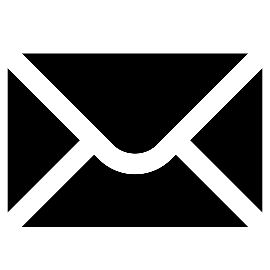 Schwarzer Briefumschlag