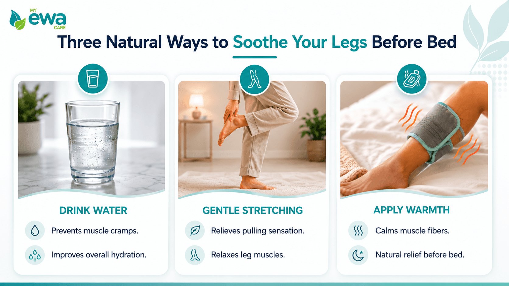 Natural ways to soothe restless legs at night 