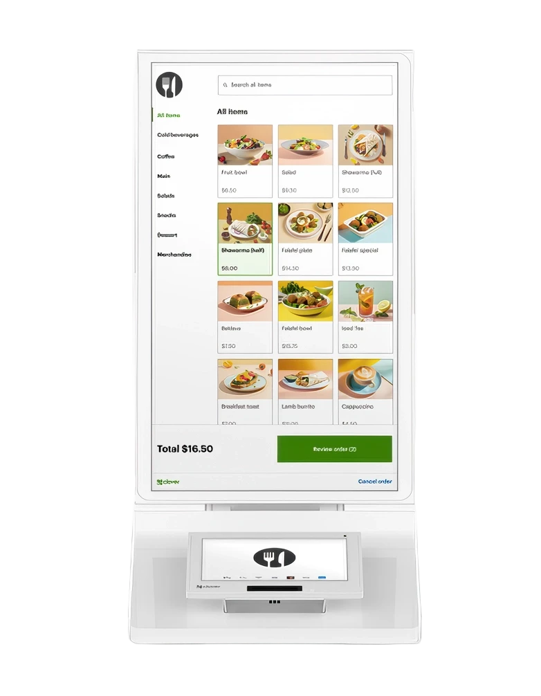 Kiosk point of sale by Clover