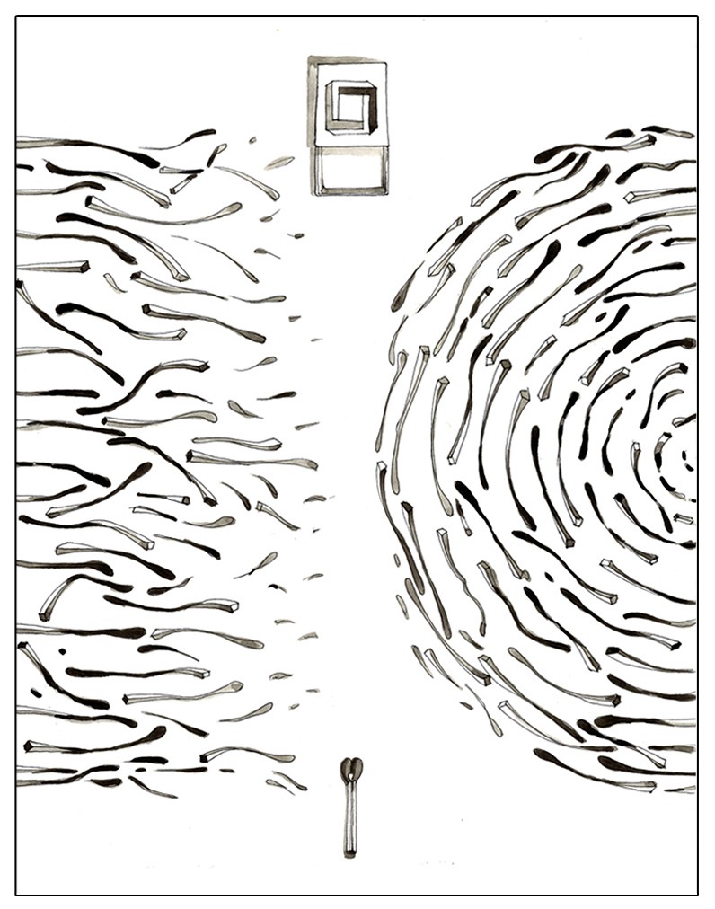 herd of sheep on road painting