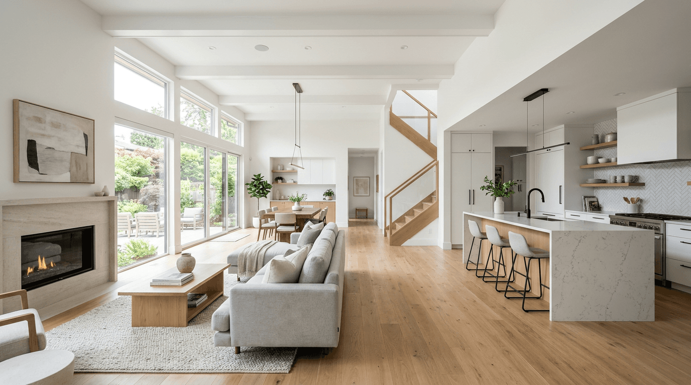 home renovation with open space