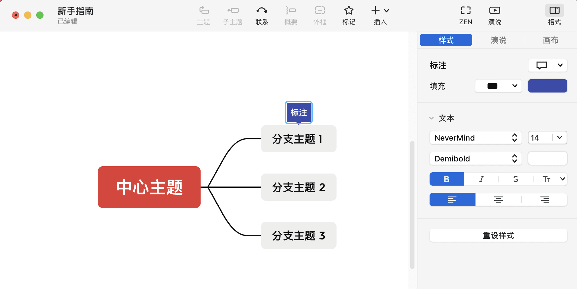 思维导图示例图