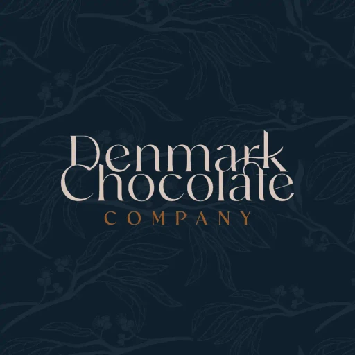 Luxury brand identity and logo design for Denmark Chocolate Company, Telling Designs Perth