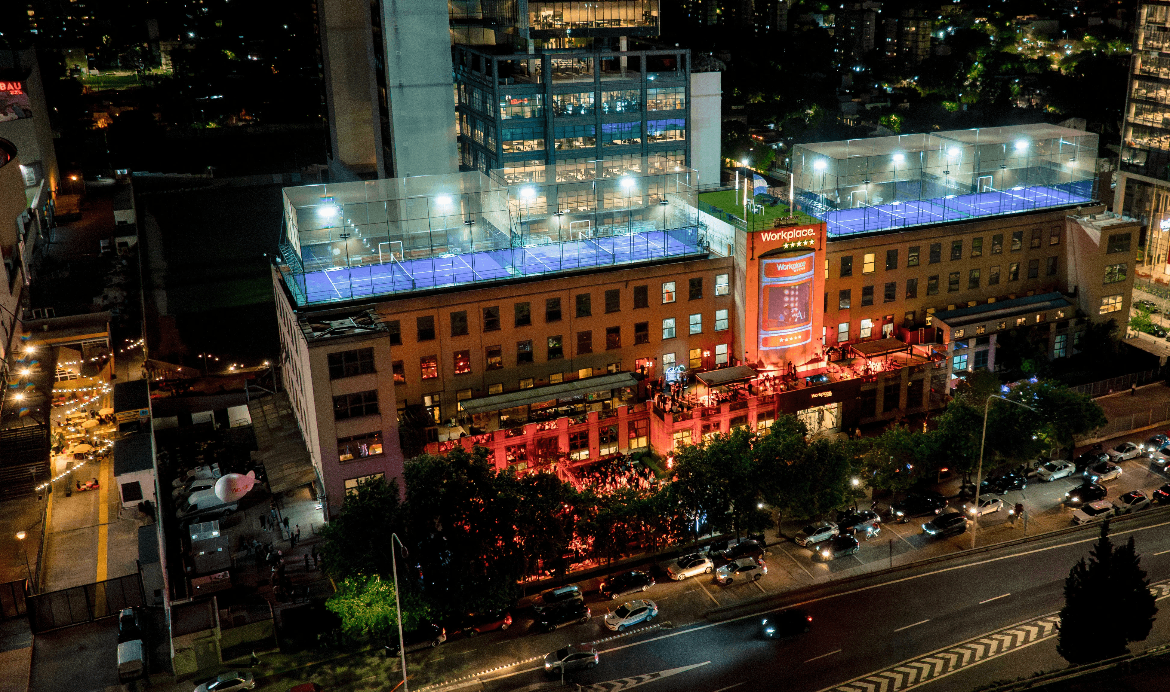 man and woman sitting on table