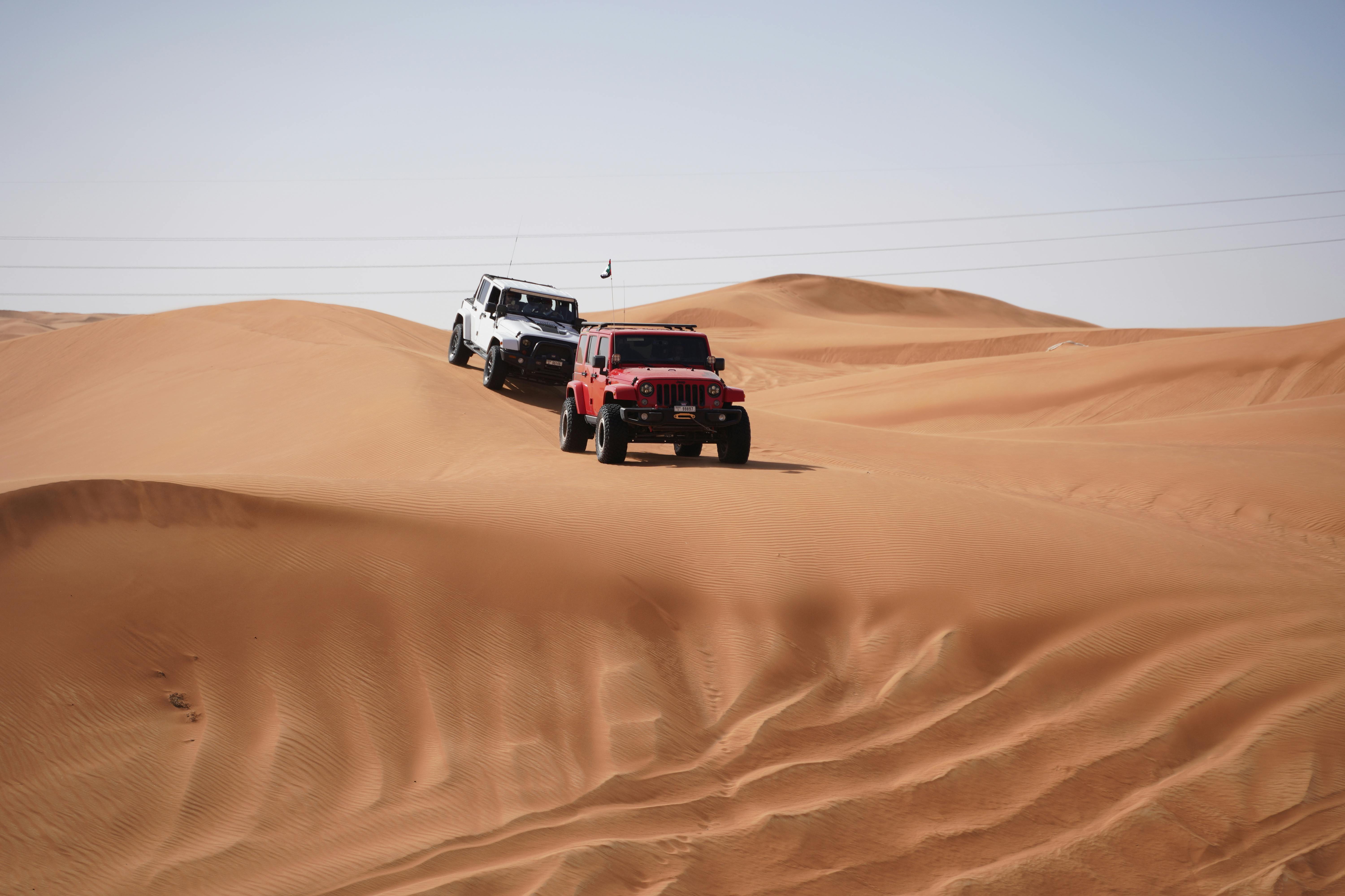 Dubai Desert Safari Family Wrangler Adventure Jeeps