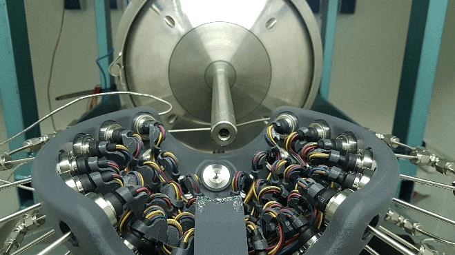 Figure 5: First test with gamma radiation with 42 sensors