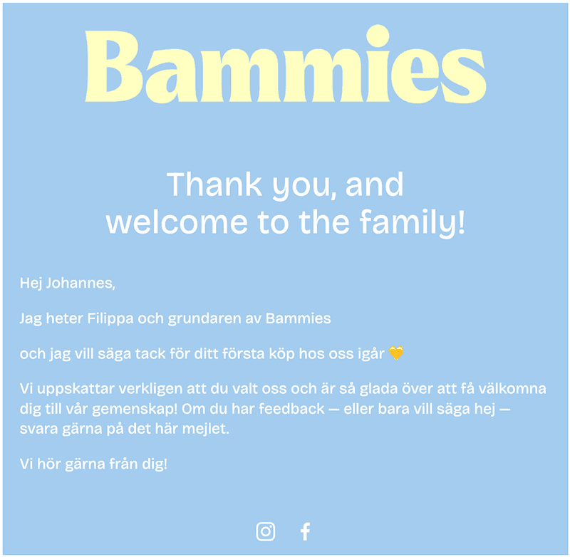 Bammies Post Purchase — Before