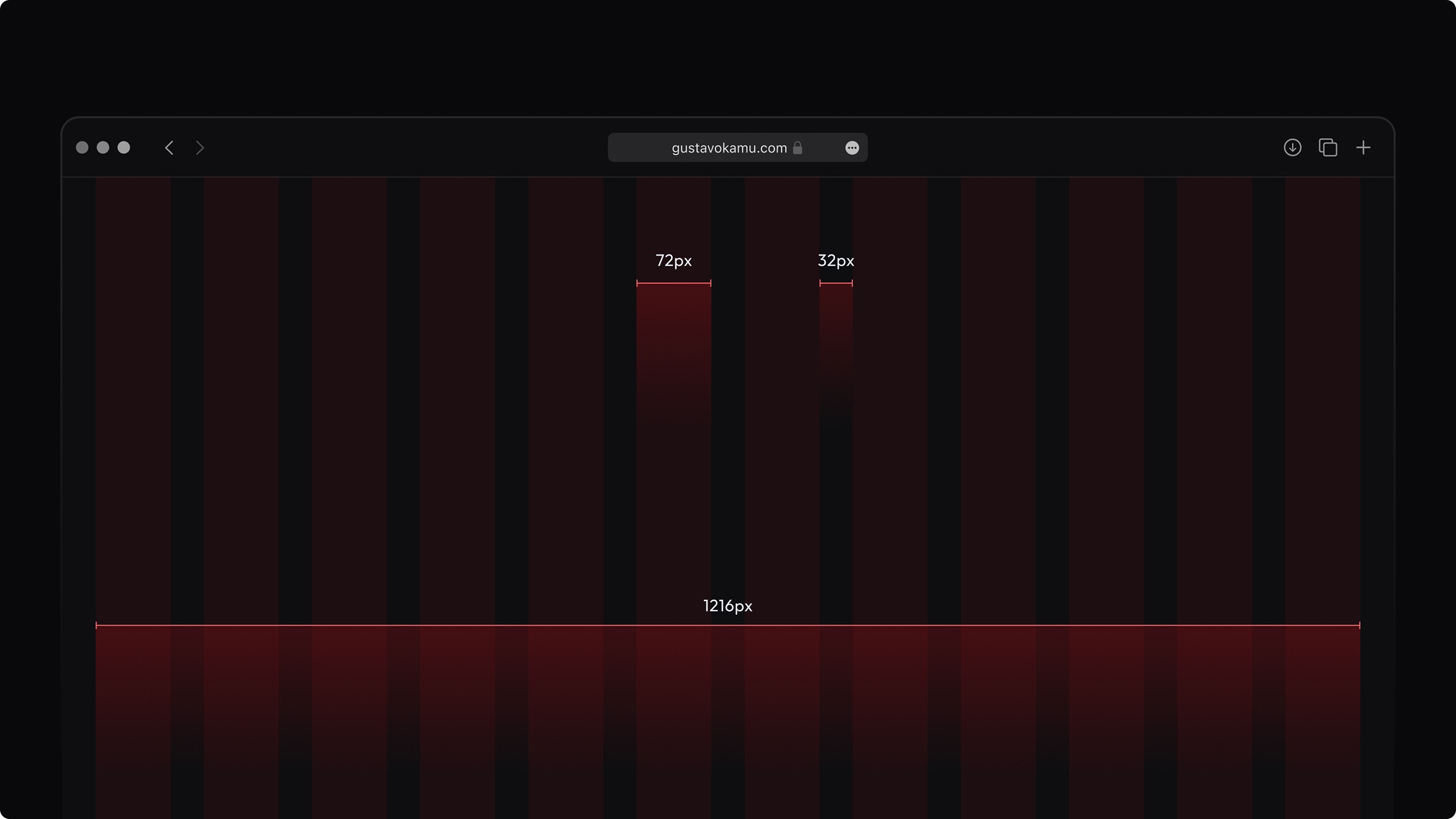 Mockup do site do Gustavo Kamú