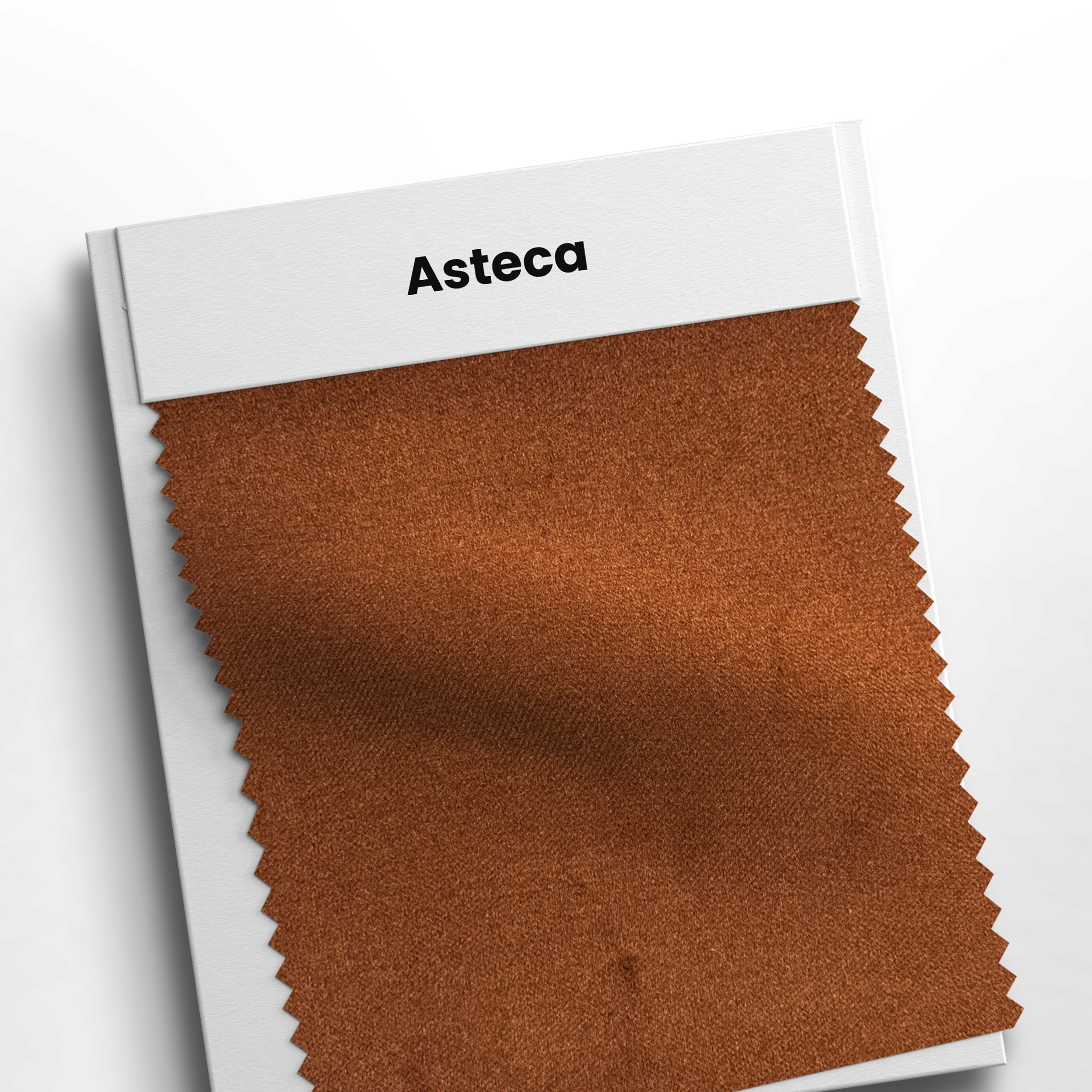 mostruario com tecido veludo asteca 06 ferrugem