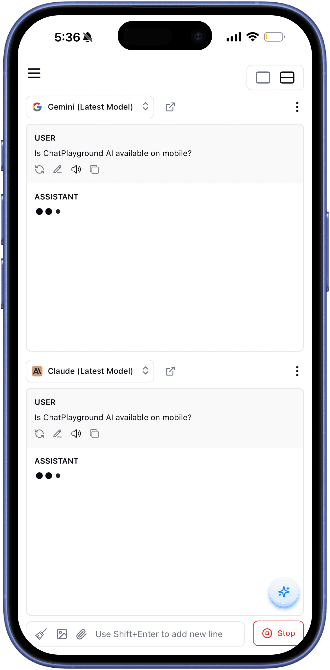 mobile app