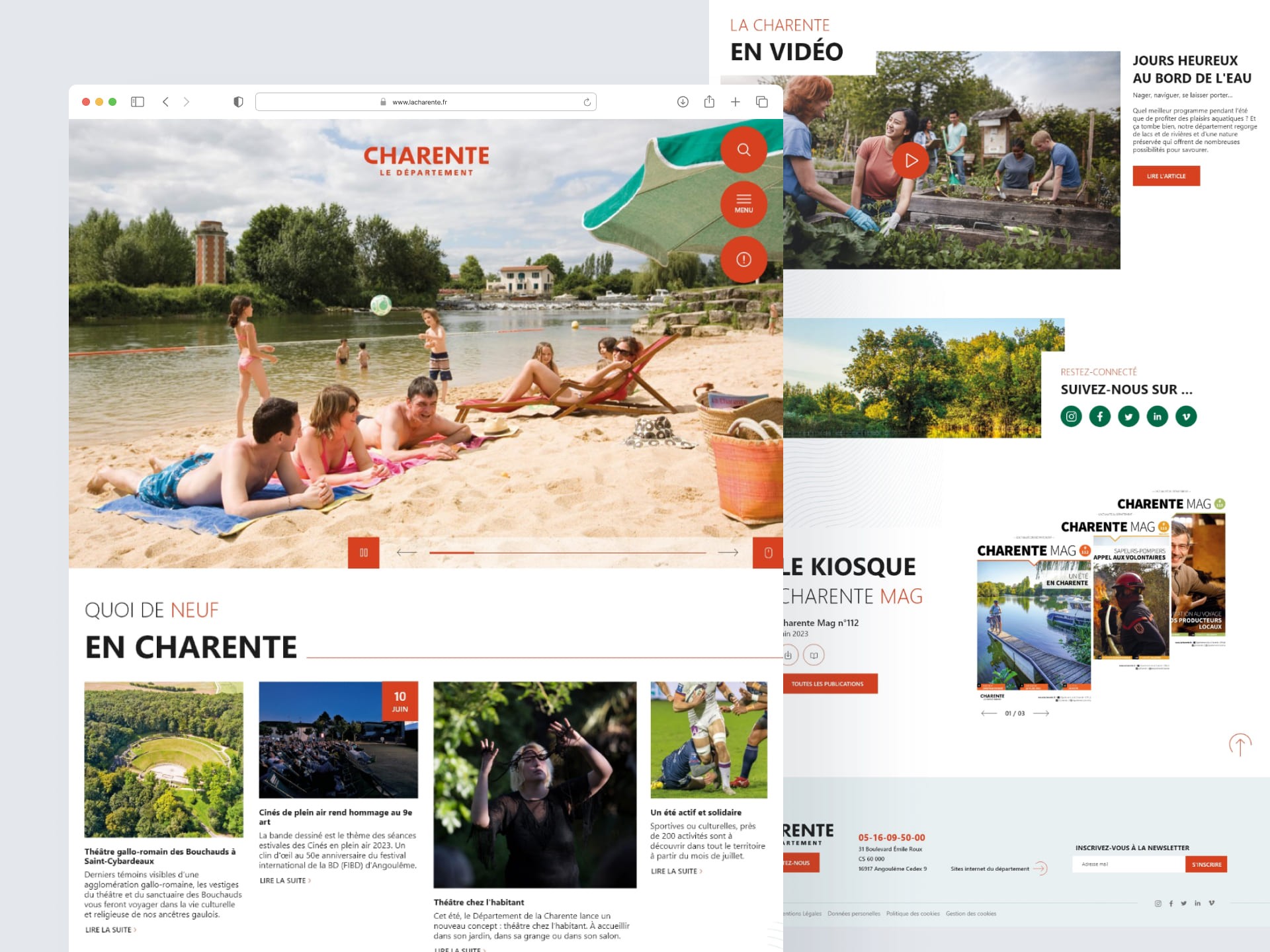 Page d'accueil La Charente