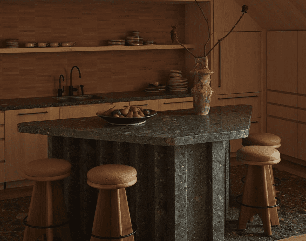 A blurry image of a car on a road