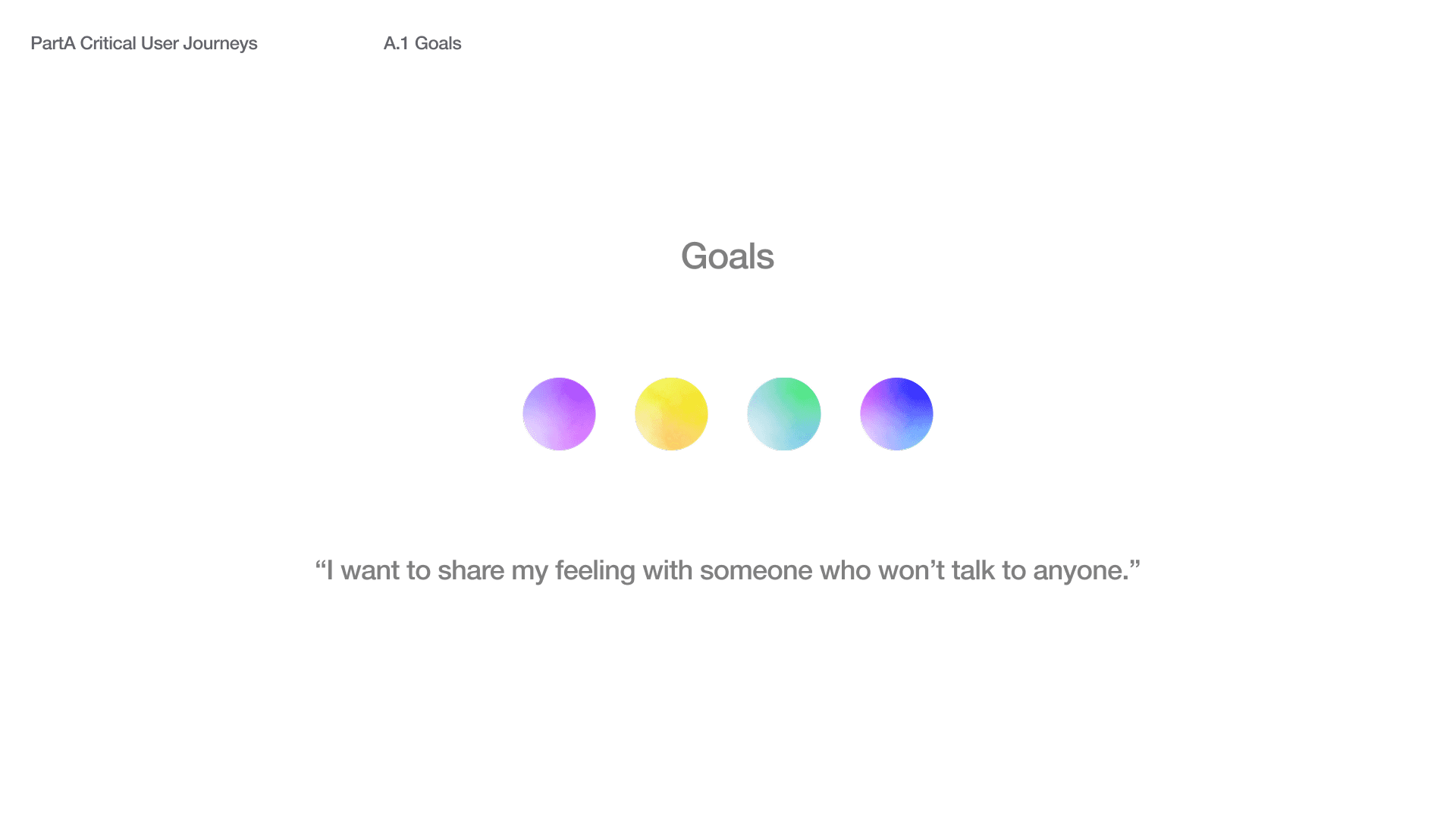 “I want to share my feeling with someone who won’t talk to anyone.”