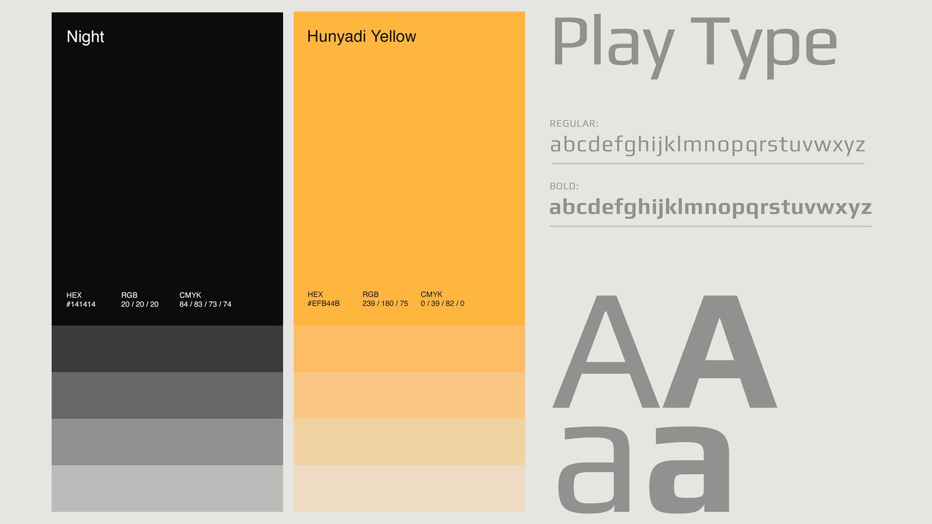 Play Type font embody the strength of our digital framework. By merging Night and Hunyadi Yellow, we define a physical presence that is as resilient and alert as our security protocols.