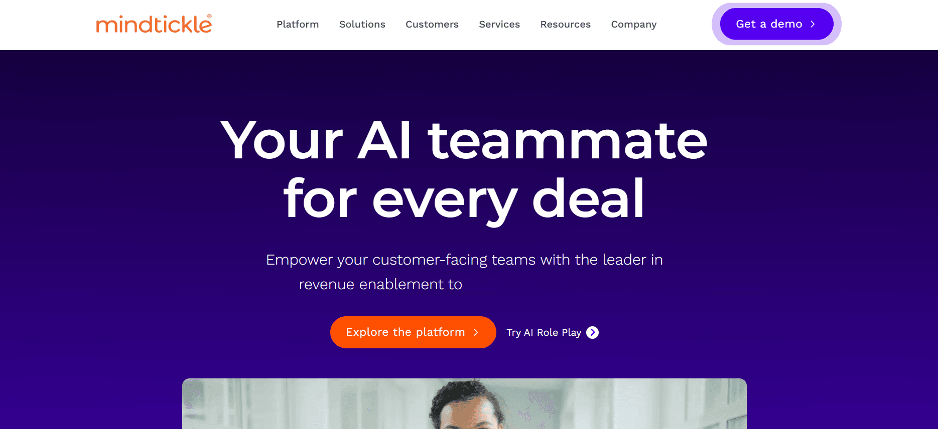 Mindtickle sales readiness platform dashboard