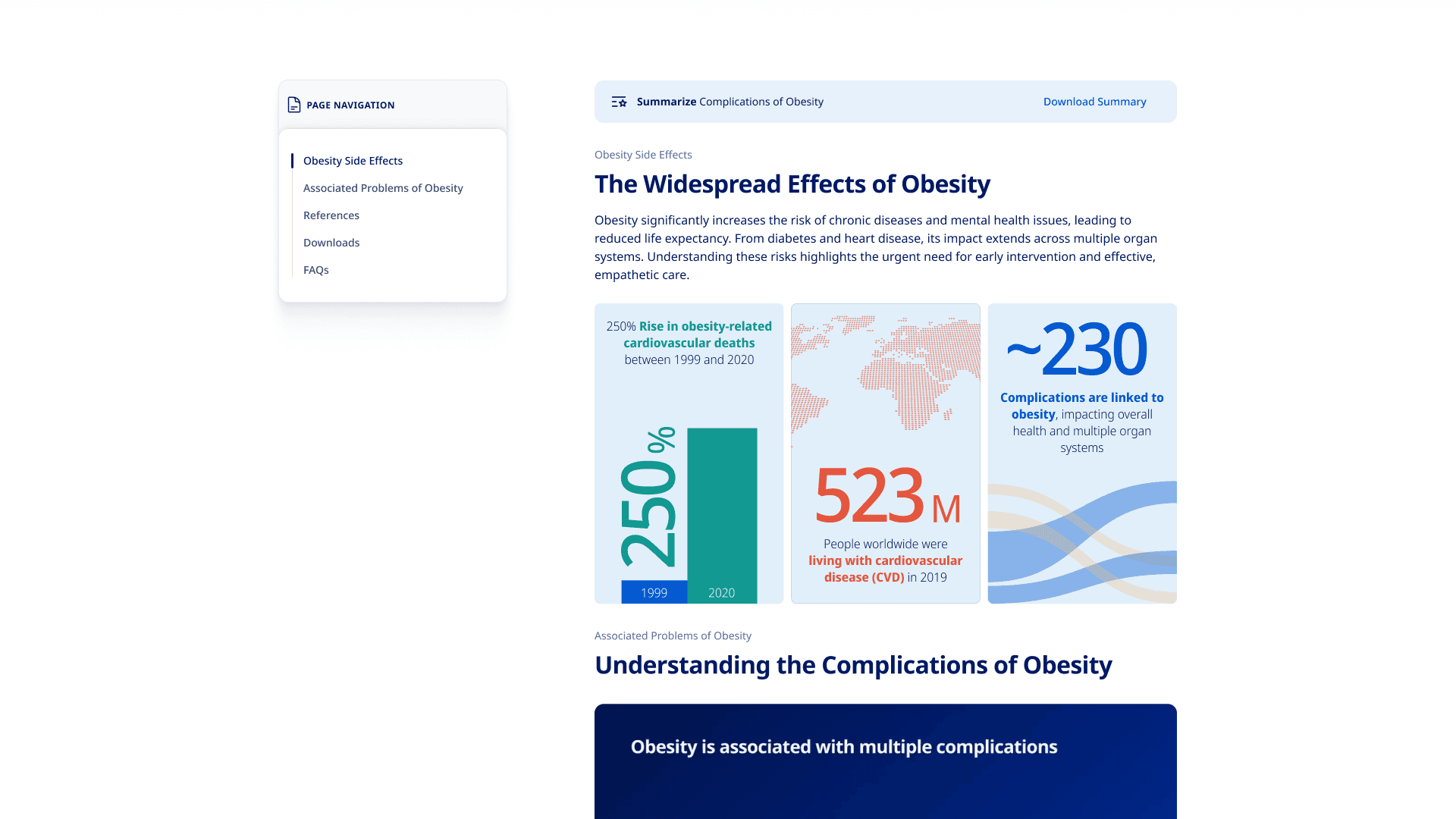 HCP portal website mockup