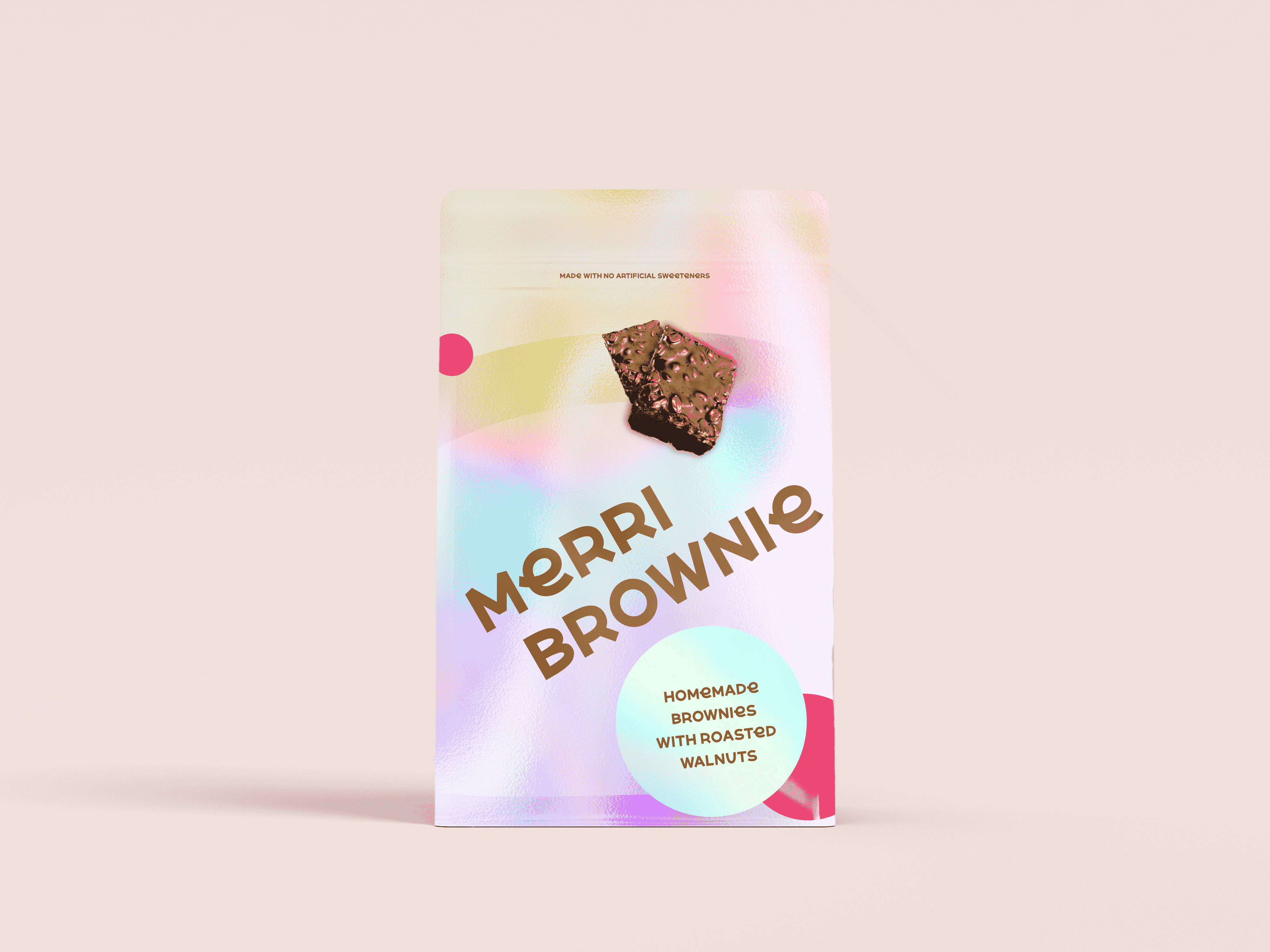 holographic brownie mockup