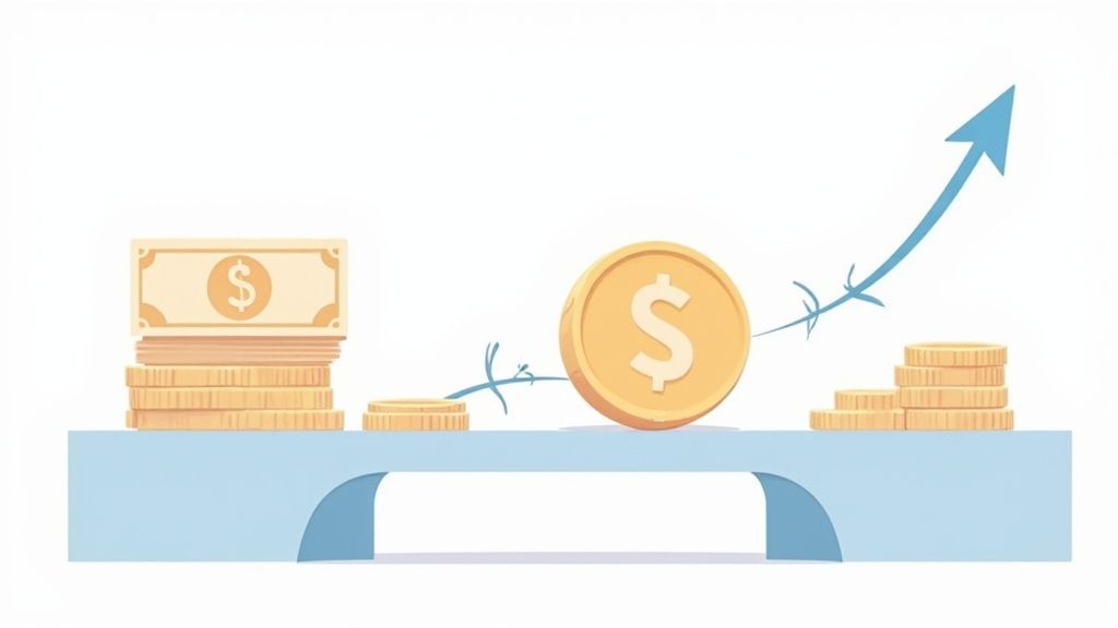 Graph showing the increasing trading volume of stablecoins and altcoins in crypto OTC markets
