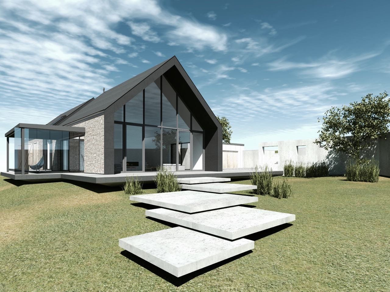 Wizualizacja domu jednorodzinnego