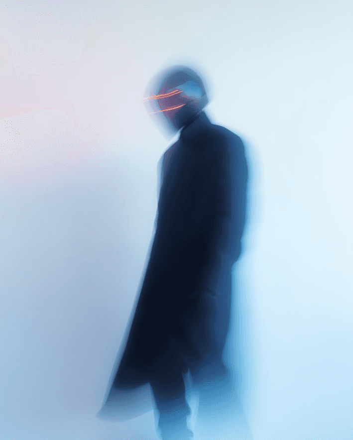 turned on black quadcopter drone