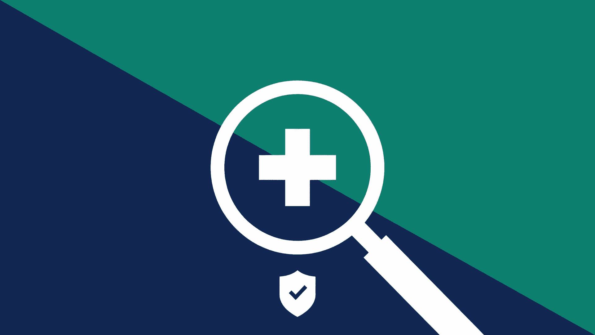 2026年3月Googleコアアップデートと医療コンテンツの信頼性をイメージした虫眼鏡と医療十字マークのイラスト