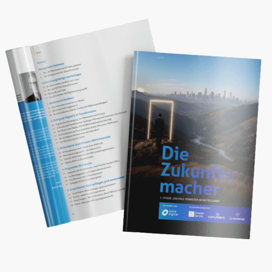Mock-up der Studie "Die Zukunftsmacher""