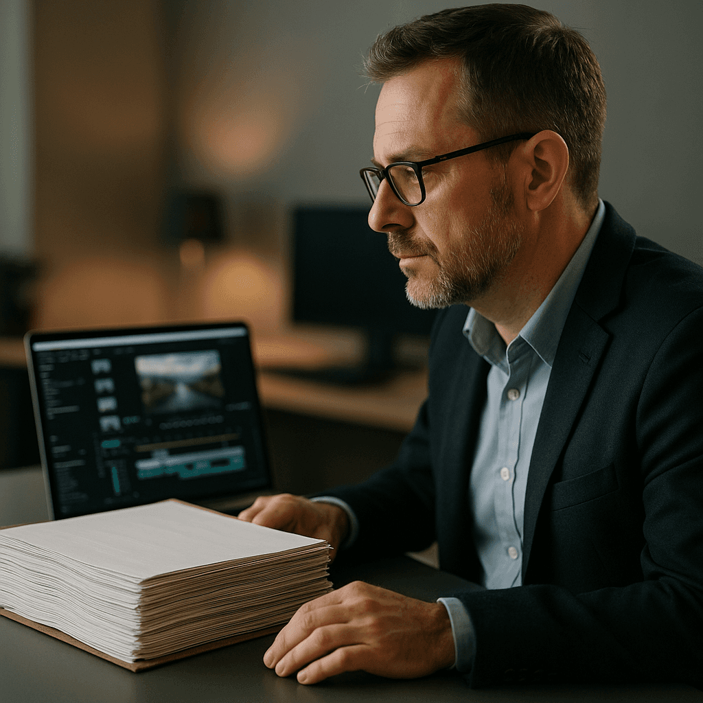 manager converting paper SOPs into digital training video