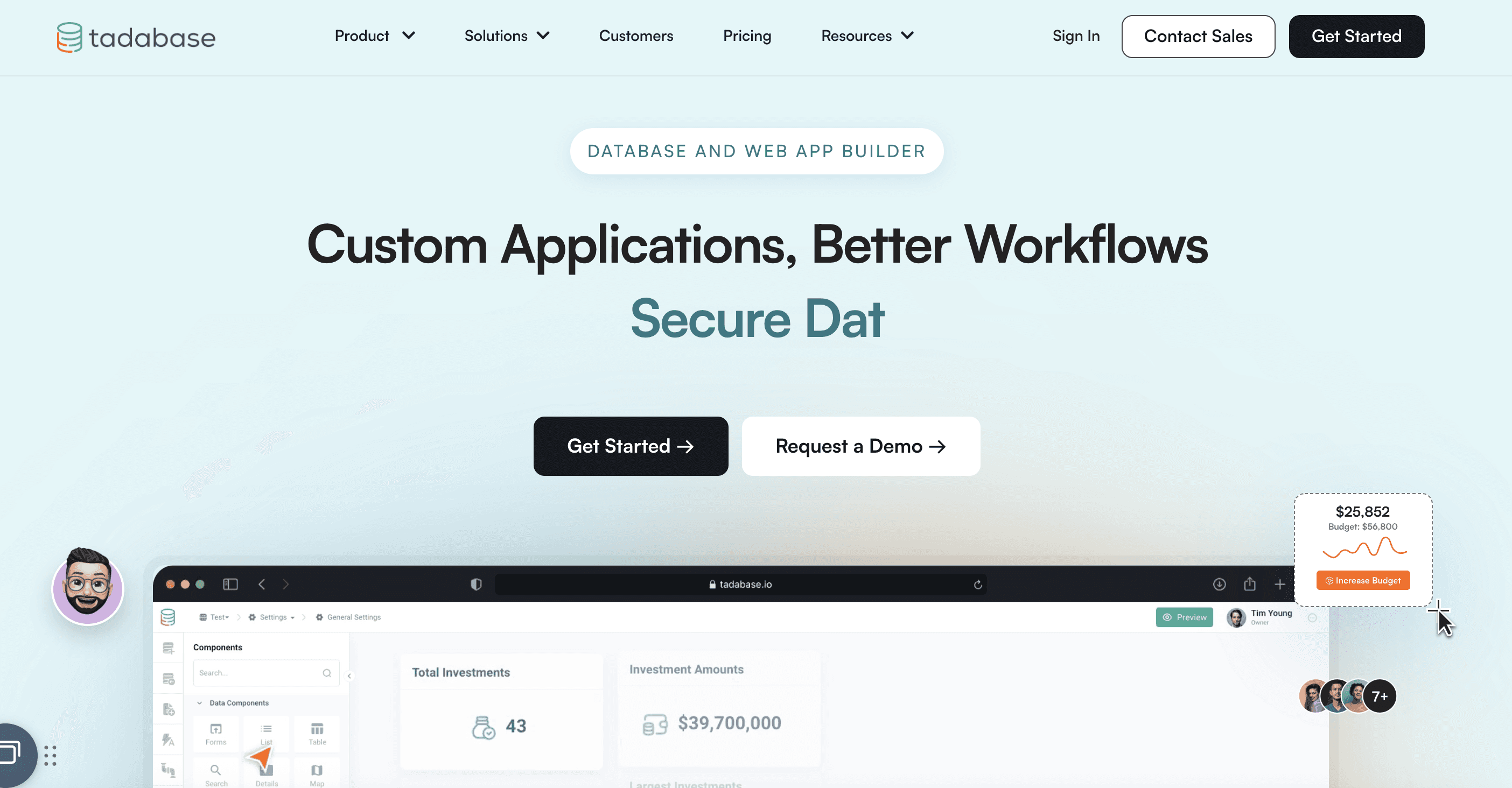 Best no-code app builders tadabase