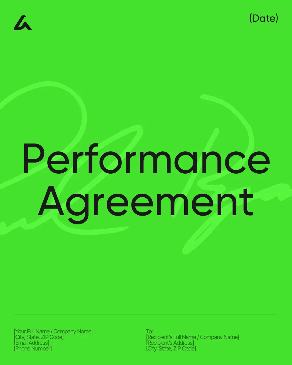 Performance Agreement 