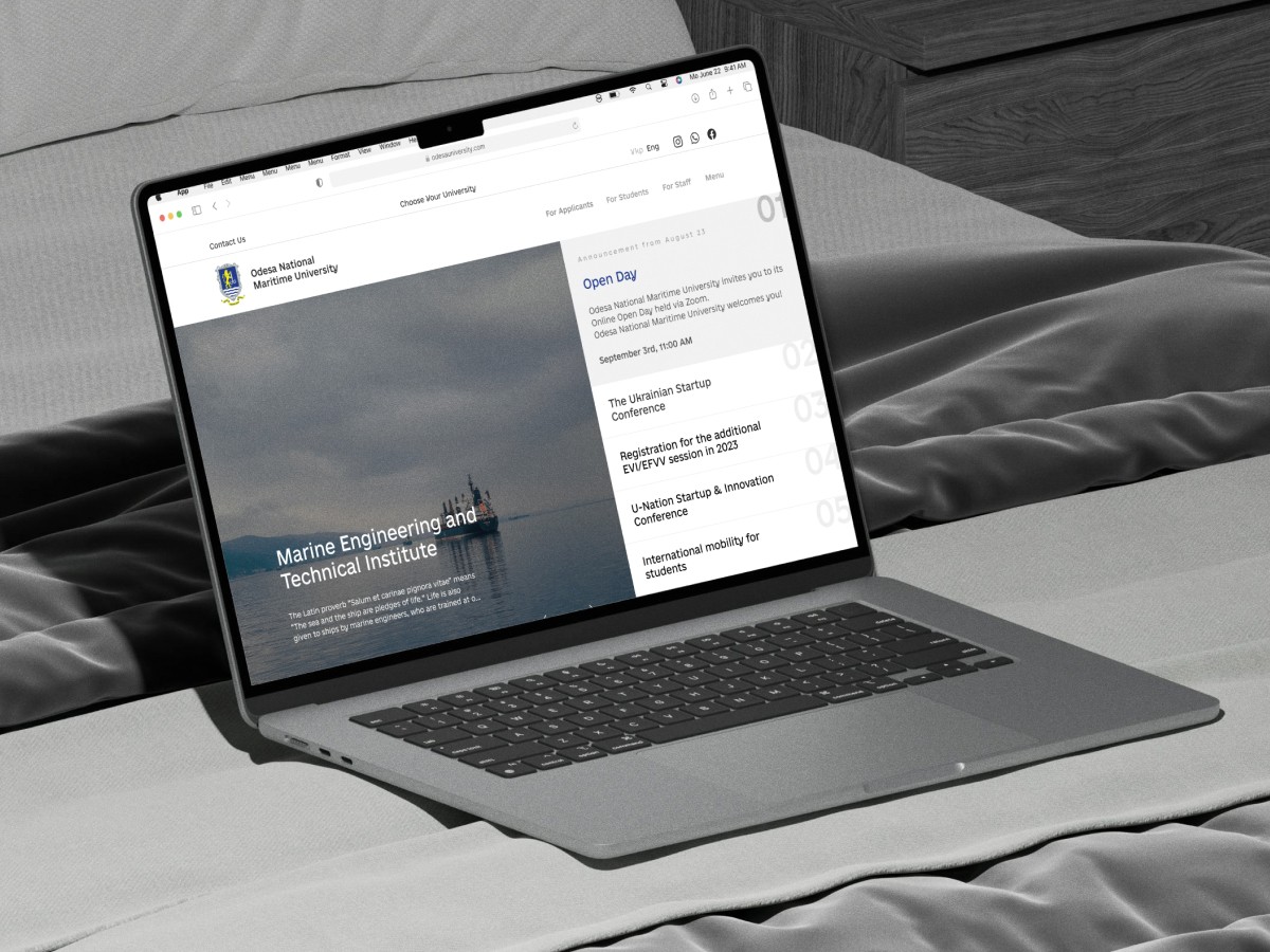 An example of the Work&Go website interface, developed by Codeska