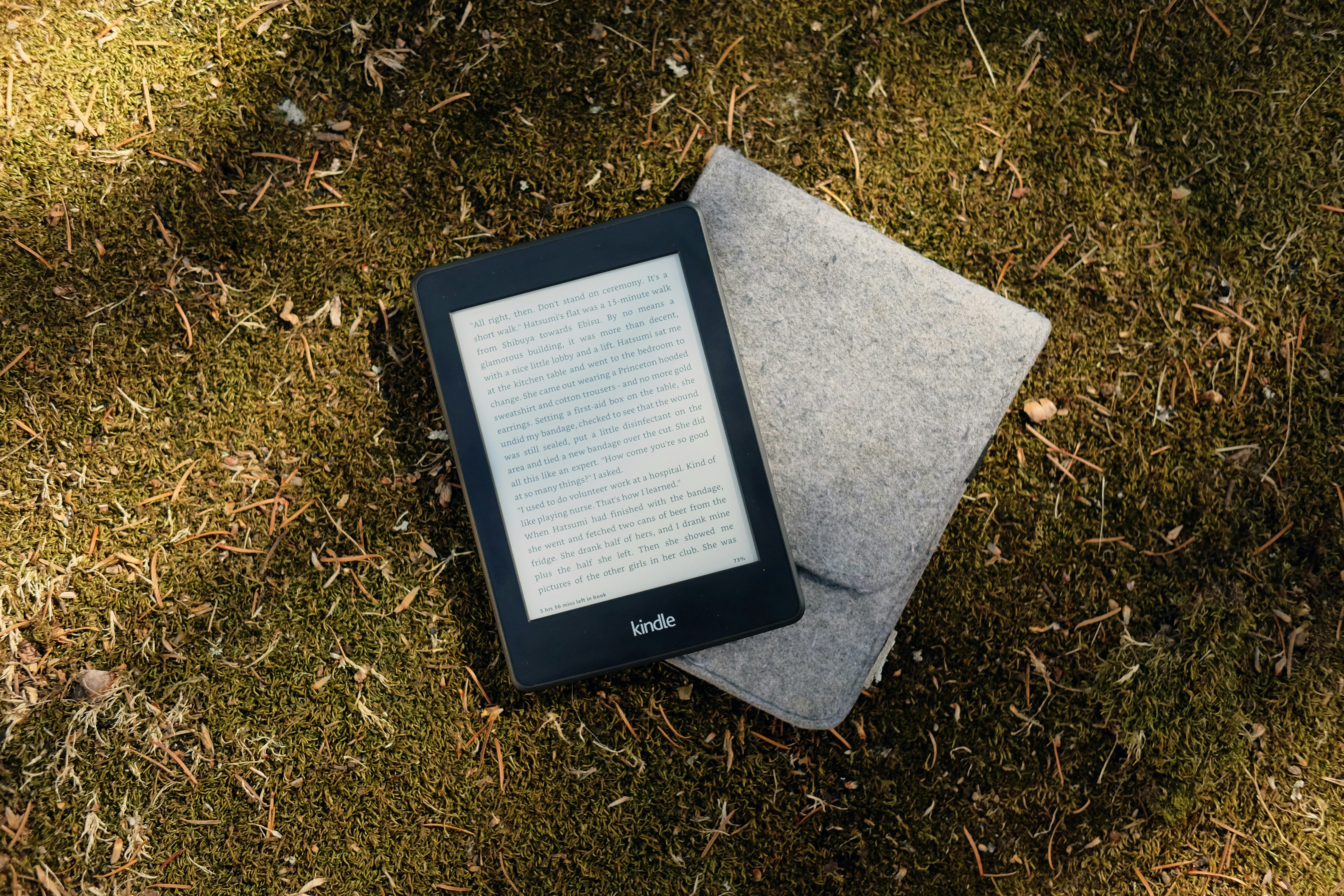 a kindle with book - Speak PDF