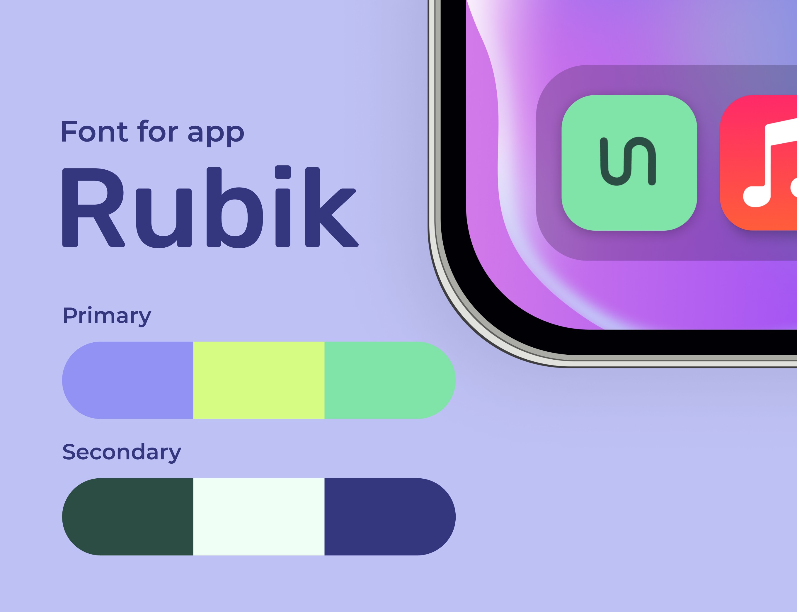 graphic chart of app's identity